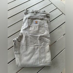 Carhartt Bone Colored Men’s Relaxed Pants (36 X 32)